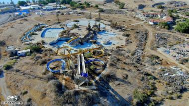 פארק מיים הנטוש חוף קליה ים המלח צולם מרחפן זום 2