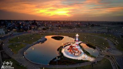 פארק הילדים באר שבע פארק הילדים באר שבע בשקיעה