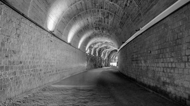 אחת המנהרות באתר של ראש הנקרה