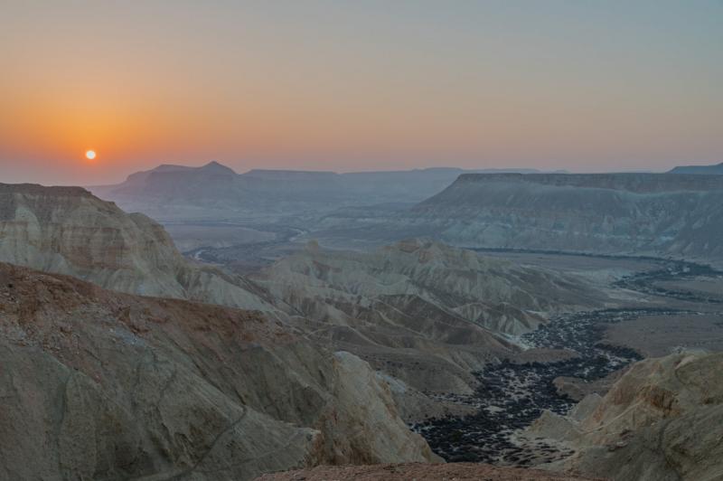 תצפית ממנחת קיבוץ שדה בוקר  