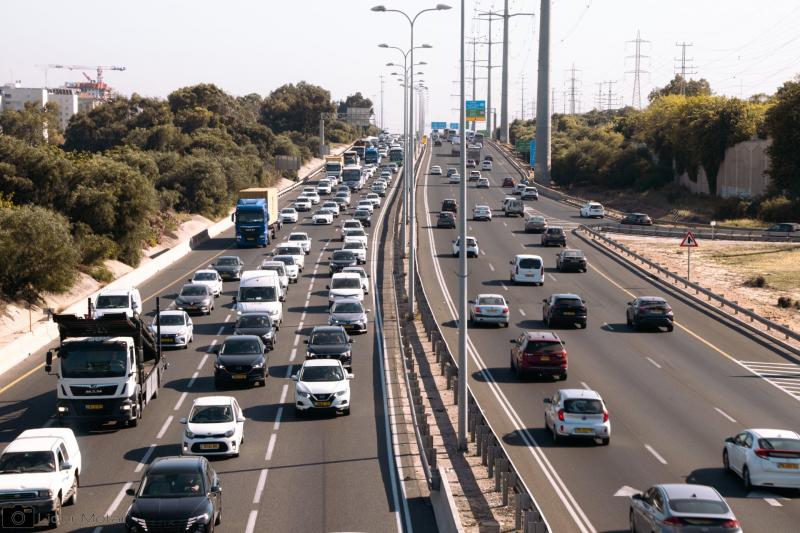 גשר מחלף ראשון לציון  תצפית כביש 4