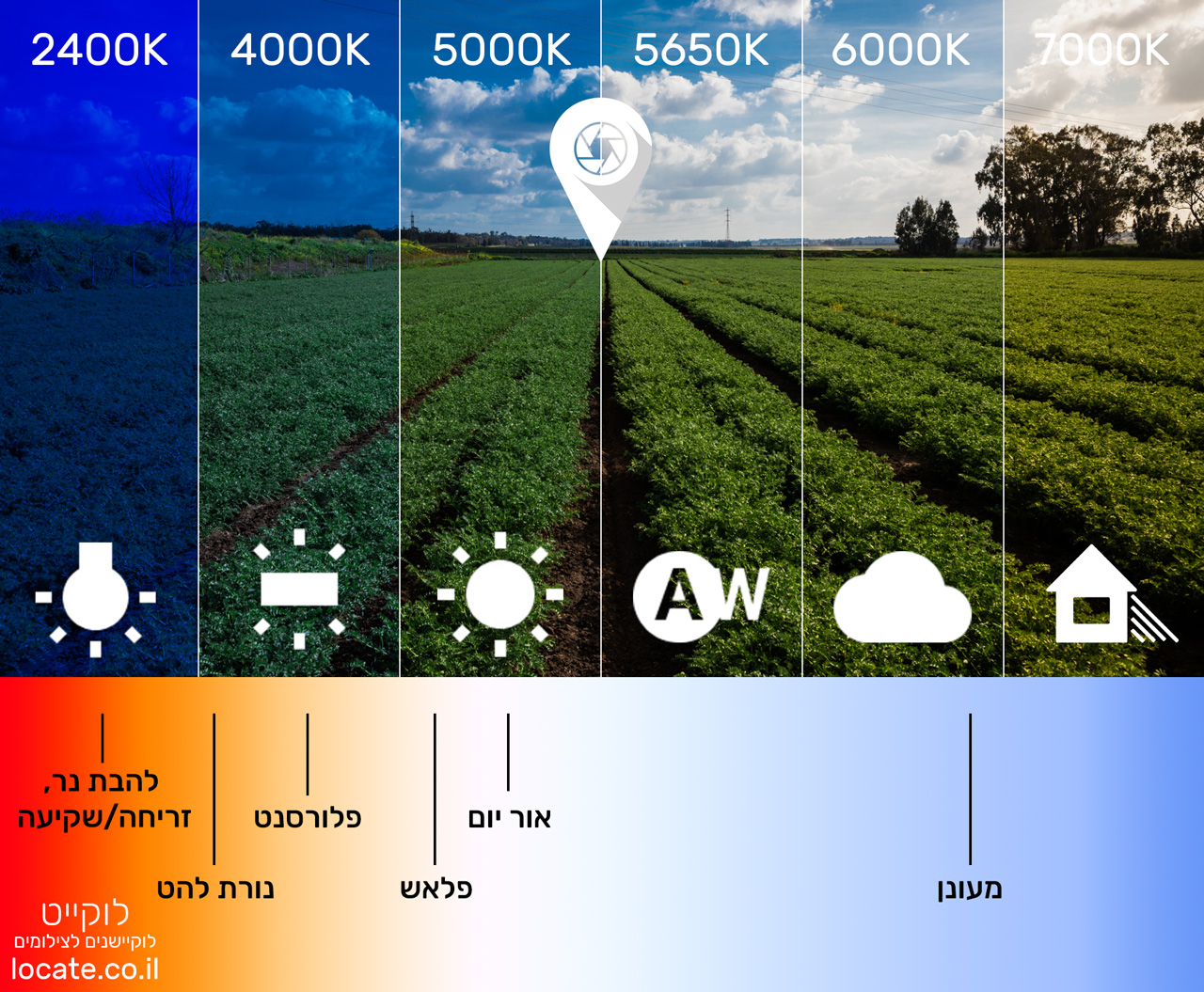 מה זה איזון ללבן (White Balance)?